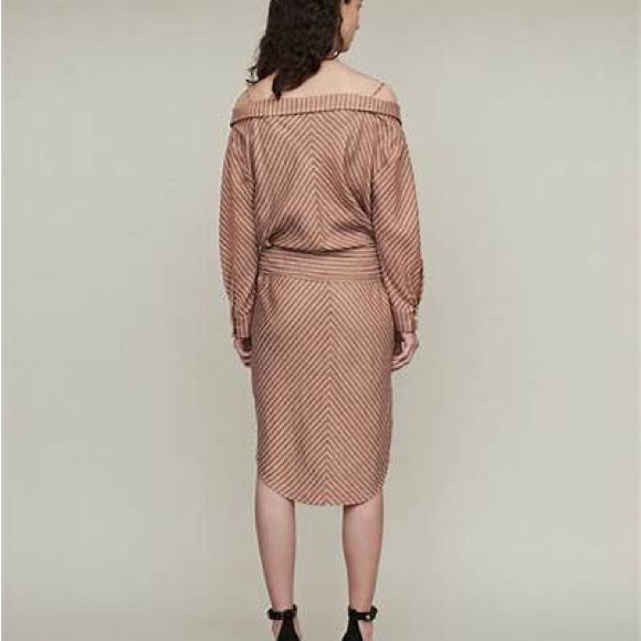 MAJE RULYLLA OFF THE SHOULDER DRESS - Picture 6 of 8